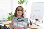 School Timetable for Science Lovers, a Print Template by Soulprint Mercury (Thumbnail 2 of 2)