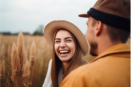 happy laughing couple spending time, a Person Photo by Sergey Kotenev
