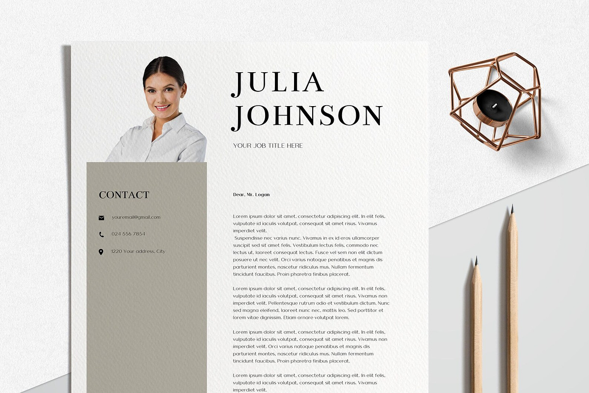 Simple Canva Resume Template, a Resume Template by LucaTheme (Photo 3 of 9)
