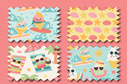 Summer treats clipart & paper set, a Food Illustration by Poppymoondesign (Thumbnail 3 of 5)
