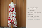 Handkerchief dress editable mockup, a Shirt Mockup by jenartstudio (Thumbnail 2 of 3)