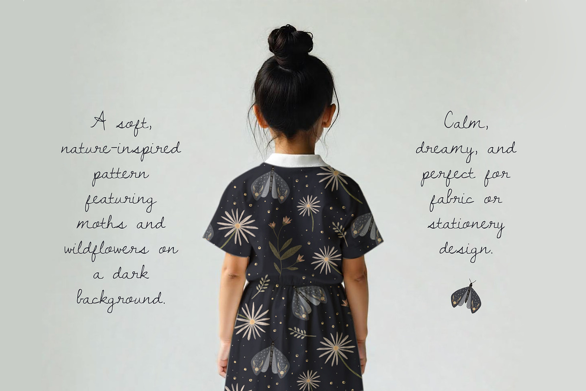 Nights & butterflies, a Pattern Graphic by DijanaDesignShop (Photo 4 of 7)