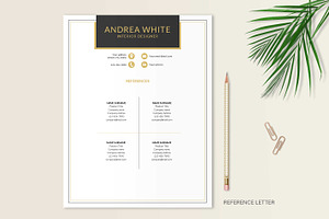 Black & Gold Resume CV Template