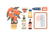 Cosmetics, beauty products on shelf, an Object Illustration by Good Studio (Thumbnail 3 of 3)