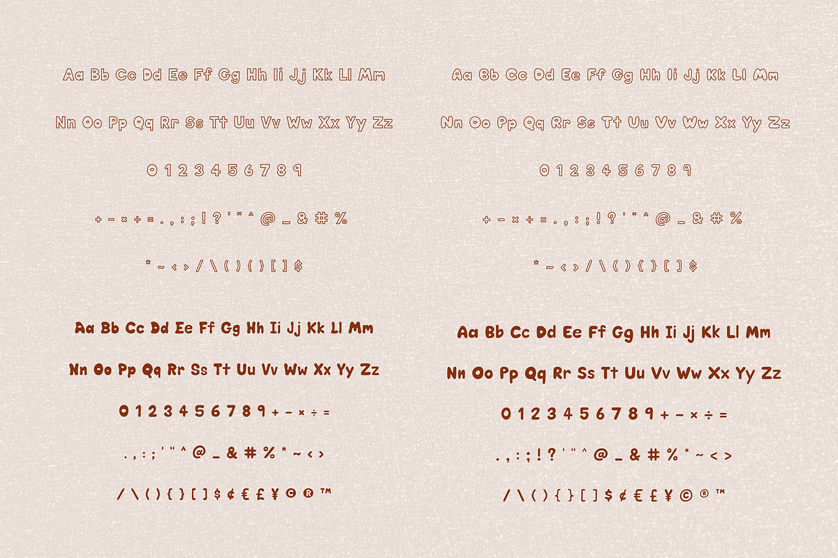 Retro Bubble Handwritten Font bundle, a Handwritten Font by ZoloDesignHub (Photo 4 of 7)