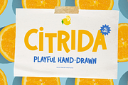 Citrida | Playful Hand Drawn, a Handwritten Font by gracetype_studio (Thumbnail 1 of 12)