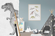 DINOSAURS watercolor set, an Animal Illustration by Natali Smolova (Thumbnail 2 of 11)