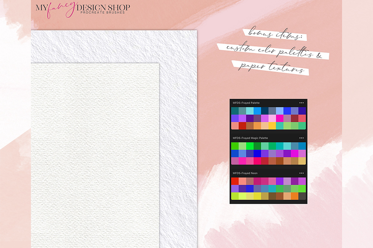 Frayed Texture Procreate Brushes, a Brush Add-On by My Fancy Design Shop (Photo 6 of 11)