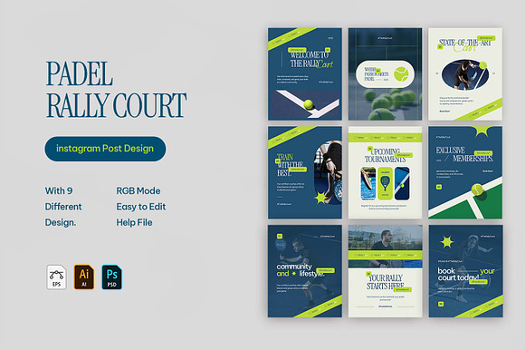 Padel Rally Court - Instagram Post preview 4