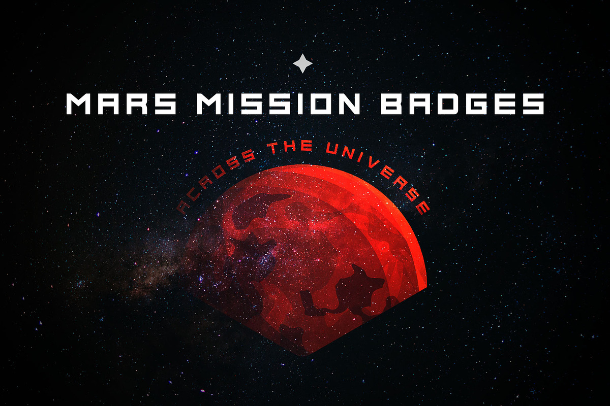 16 Space (Mars Themed) Logos, a Branding & Logo Template by Roman Paslavsky (Photo 1 of 8)