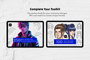 220 Male Anime Poses Procreate Stamp, a Brush Add-On by Selentaori Studio (Thumbnail 10 of 11)
