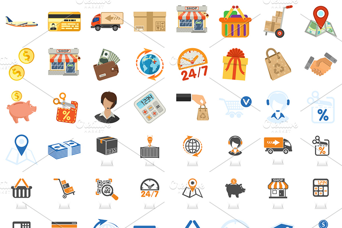 Online Shopping and Delivery Concept, a Technology Illustration by TAlex (Photo 7 of 7)