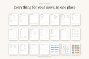 Printable & Fillable Moving Planner, a Stationery Template by CropUp Creative (Thumbnail 2 of 10)