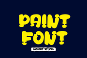 Gasho Crosy - Paint Font, a Sans Serif Font by Iqsiart Studio (Thumbnail 2 of 7)