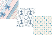 Coquette Blue Toile Digital Paper, a Pattern Graphic by FloridPrintables (Thumbnail 4 of 10)