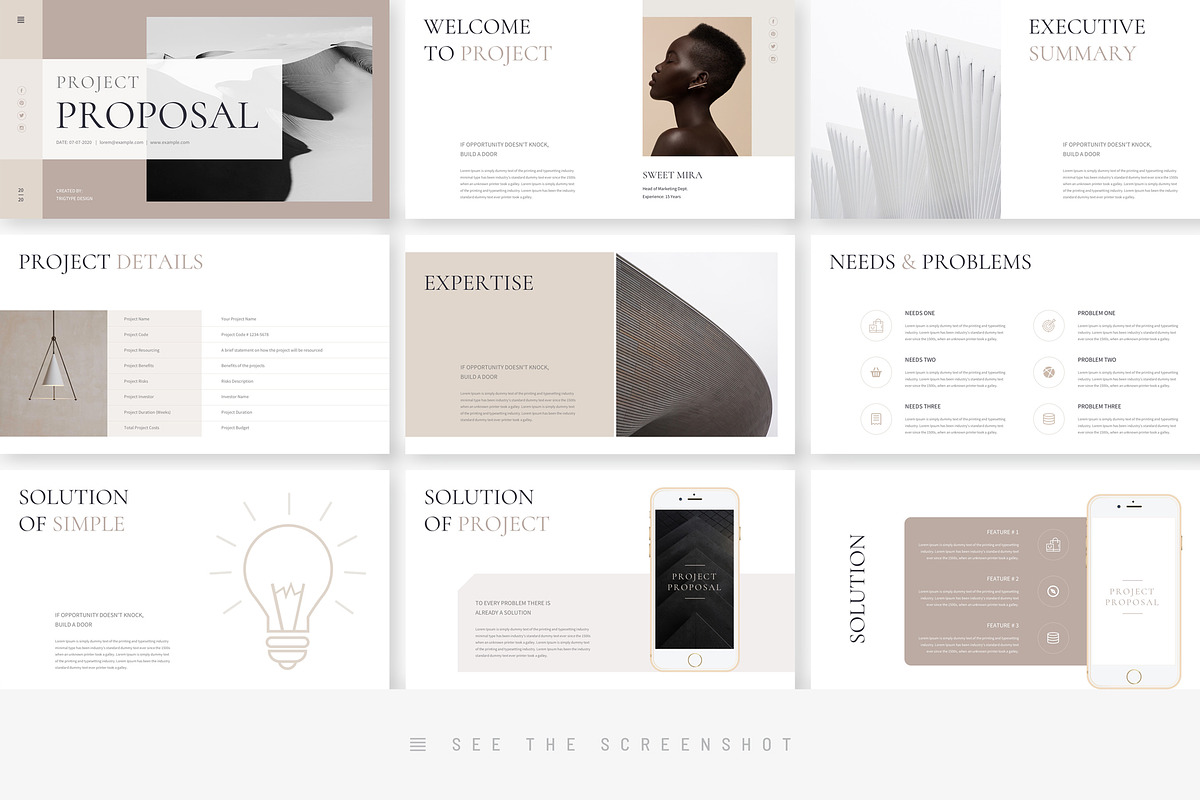 Project Proposal Keynote Template, a Presentation Template by ...