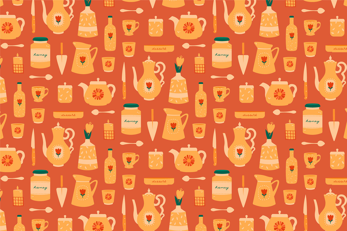 Tea Drinking Collection, an Object Illustration by Renberrry.Store (Photo 10 of 13)