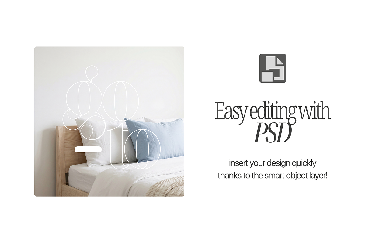 Bedroom Wallpaper Mockup PSD, a Mockup by First Impression Mockups (Photo 2 of 4)
