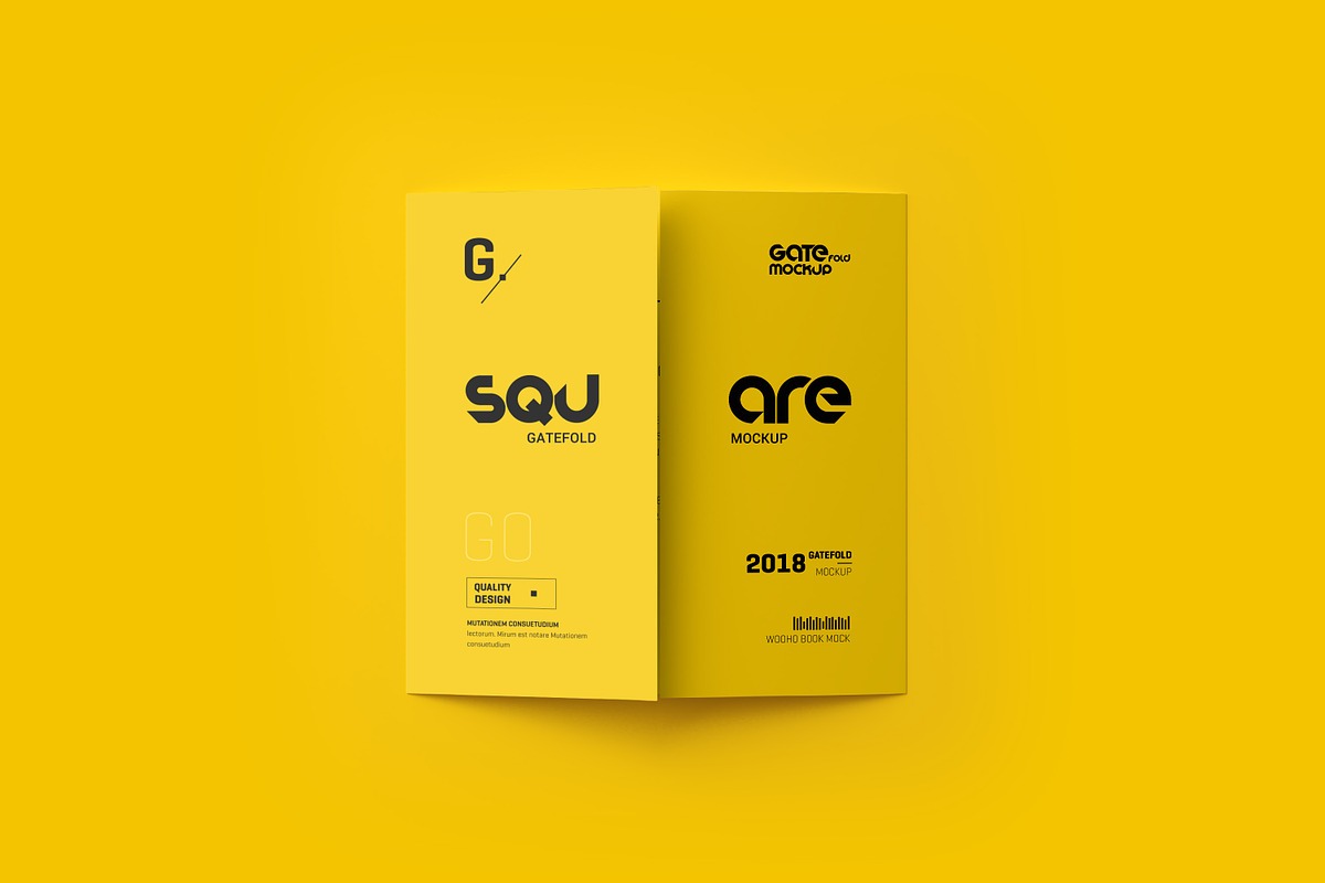 Square Gatefold Brochure Mockup, a Mockup by Toasin Studio (Photo 5 of 12)