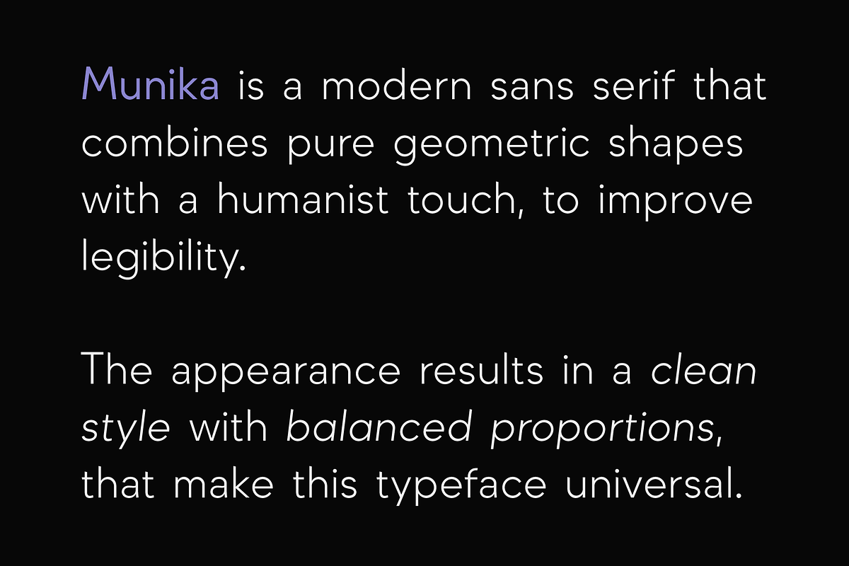 Munika - Modern Sans Serif Font, a Sans Serif Font by Gravitype (Photo 4 of 15)