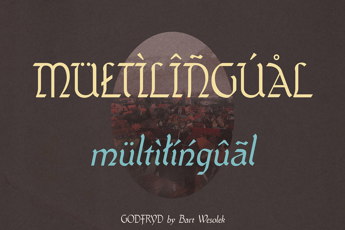 Godfryd - Modern Retro Blackletter, a Blackletter Font by Bart Wesolek (Photo 3 of 7)