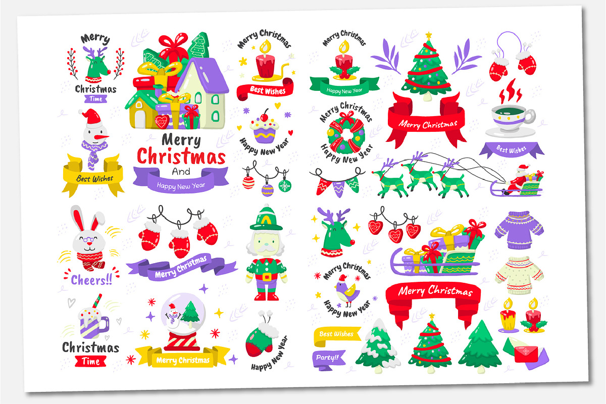 187 Christmas Elements, a Decorative Illustration by Toonsteb (Photo 24 of 28)
