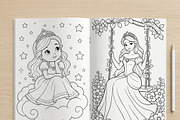Magical Princess Coloring Book Vol30, a Person Illustration by ikarifq shop (Thumbnail 6 of 7)