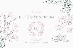 Elegant magnolias and eucalyptus