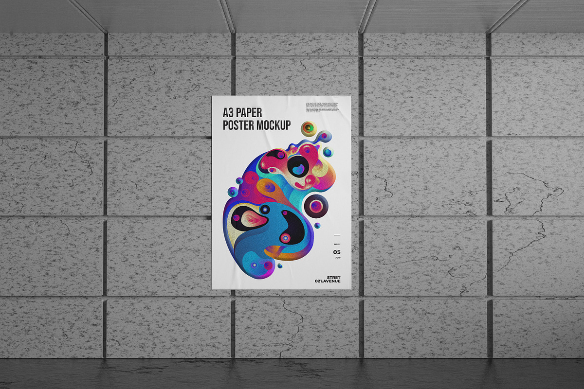 A3 Poster Mockup, a Print Template by Alhaytar