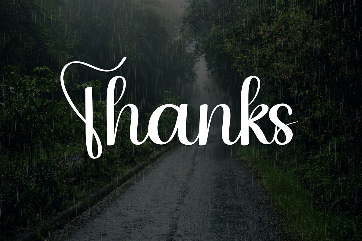 Rainday | Script Font, a Handwritten Font by Scratchones (Photo 9 of 9)