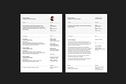 Minimal CV, letterhead & card bundle, a Resume Template by Srg® (Thumbnail 7 of 14)