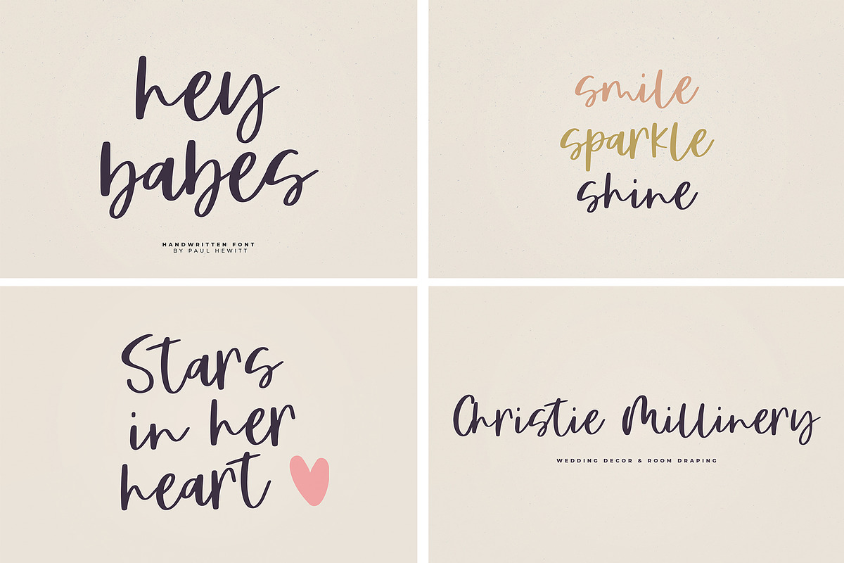 Font Bundle - Best Seller, a Script Font by Paul Hewitt (Photo 4 of 11)