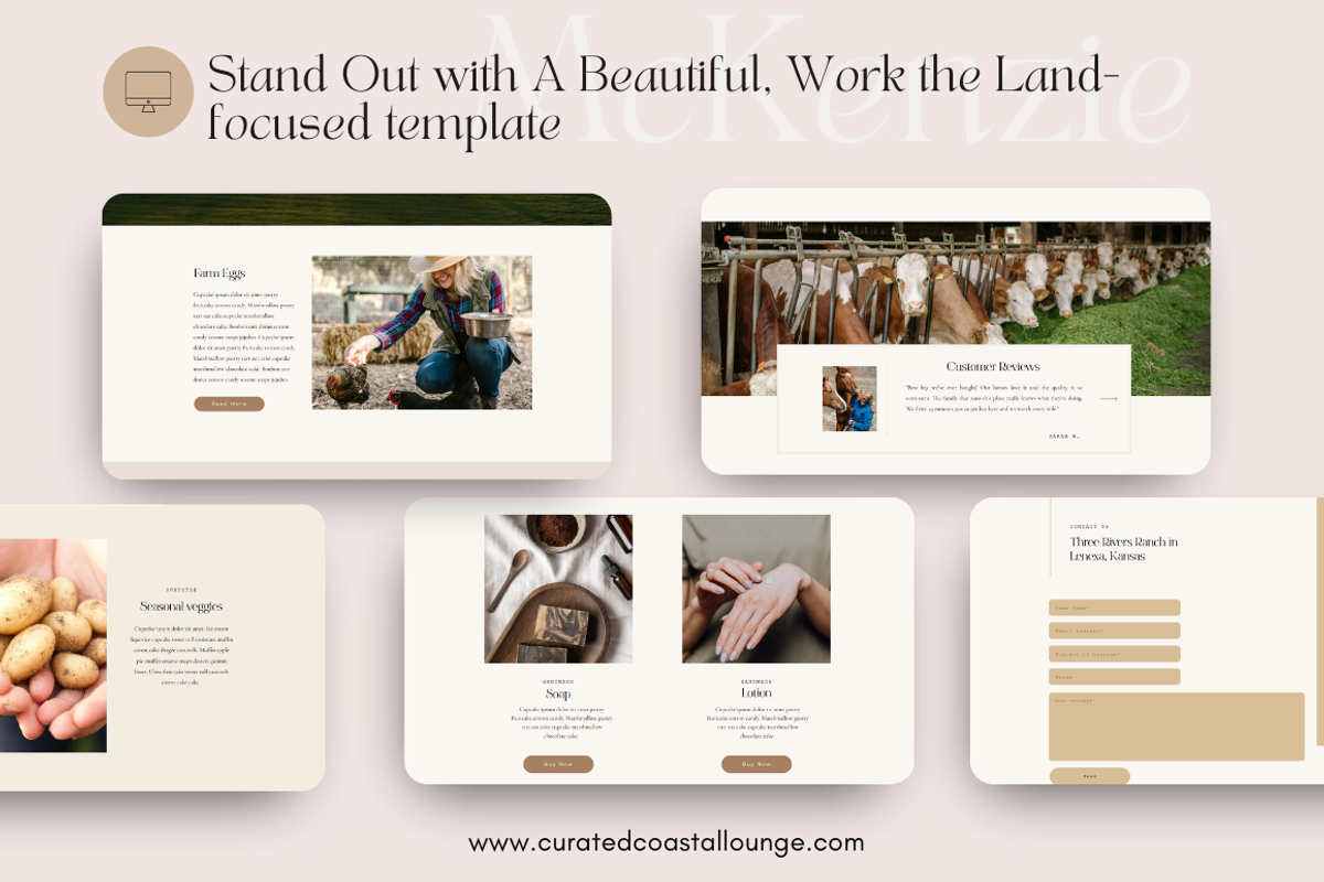 McKenzie | Showit Template for Ranch, Ag & Equestrian preview 2