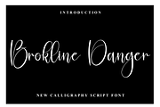 Brokline Danger, a Handwritten Font by InermediaSTUDIO (Thumbnail 1 of 8)