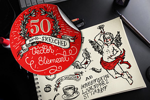 HandSketched Elements & Logos