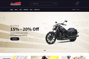 Bike, Car Auto Parts, Shopify Theme