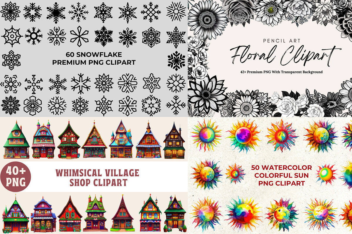 4689+ PNG's Clipart Elements Bundle, an Object Graphic by AN Productions (Photo 20 of 29)