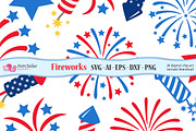 4th of July Fireworks SVG, an Object Graphic by PolpoDesign (Thumbnail 3 of 4)