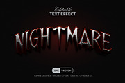 Nightmare Text Effect Style, a Layer Style Add-On by Mockmenot (Thumbnail 1 of 2)
