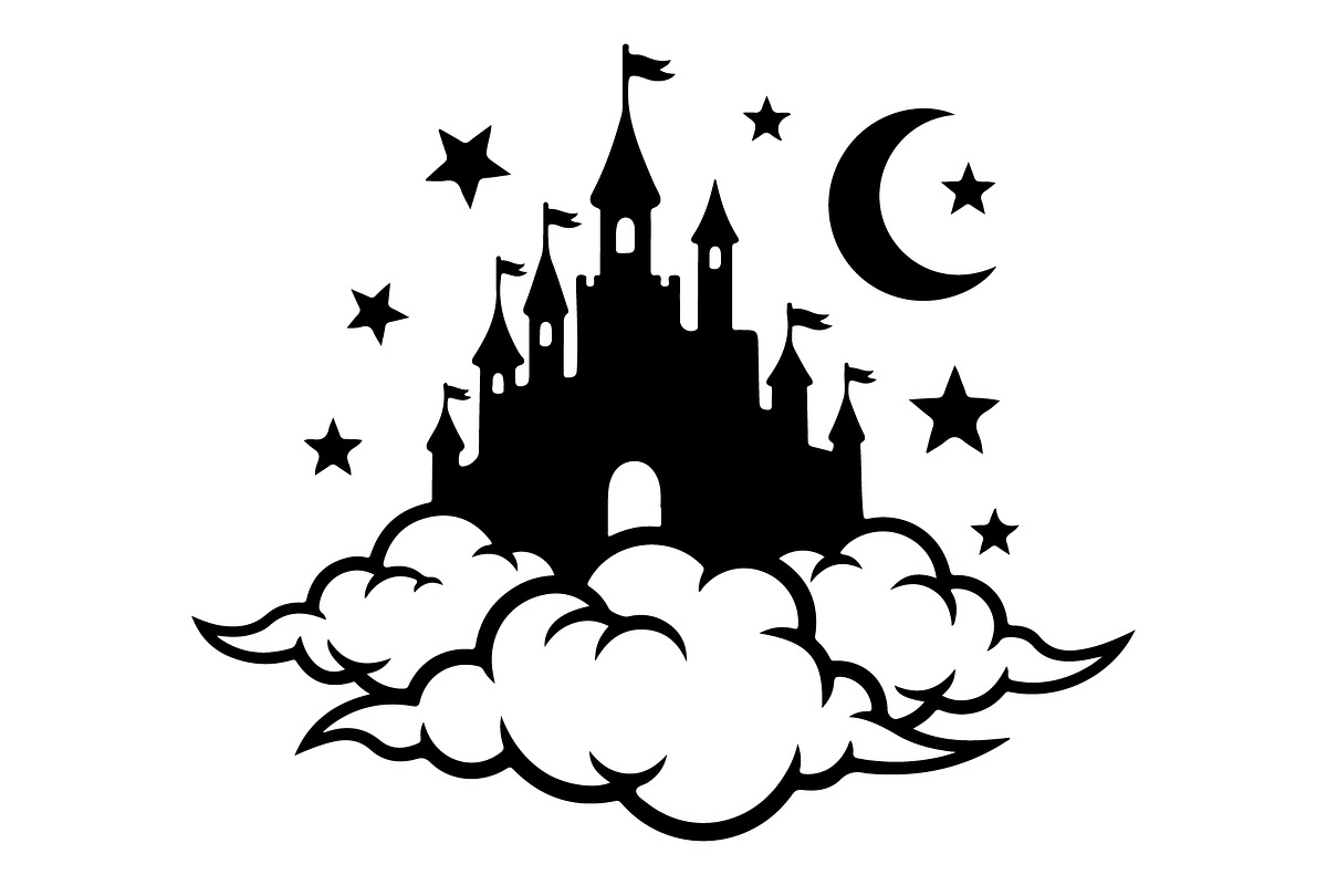 Fantasy Castle Cloud Moon Bundle, an Object Illustration by Gaye Art (Photo 20 of 30)