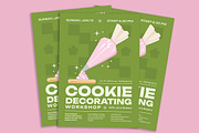 Cookie Decorating Workshop Flyer, a Flyer Template by Gumico Studio. (Thumbnail 1 of 3)