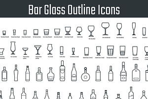 Bar Glass Icons