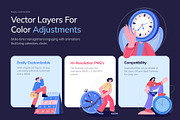 Animated Time Management, a Finance Illustration by Creative Stall (Thumbnail 2 of 5)