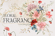 Floral Fragrance, watercolor flowers, a Texture Illustration by ollalya (Thumbnail 1 of 15)