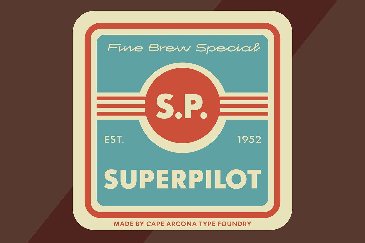 CA Superpilot, a Script Font by Cape Arcona Type Foundry (Photo 4 of 9)