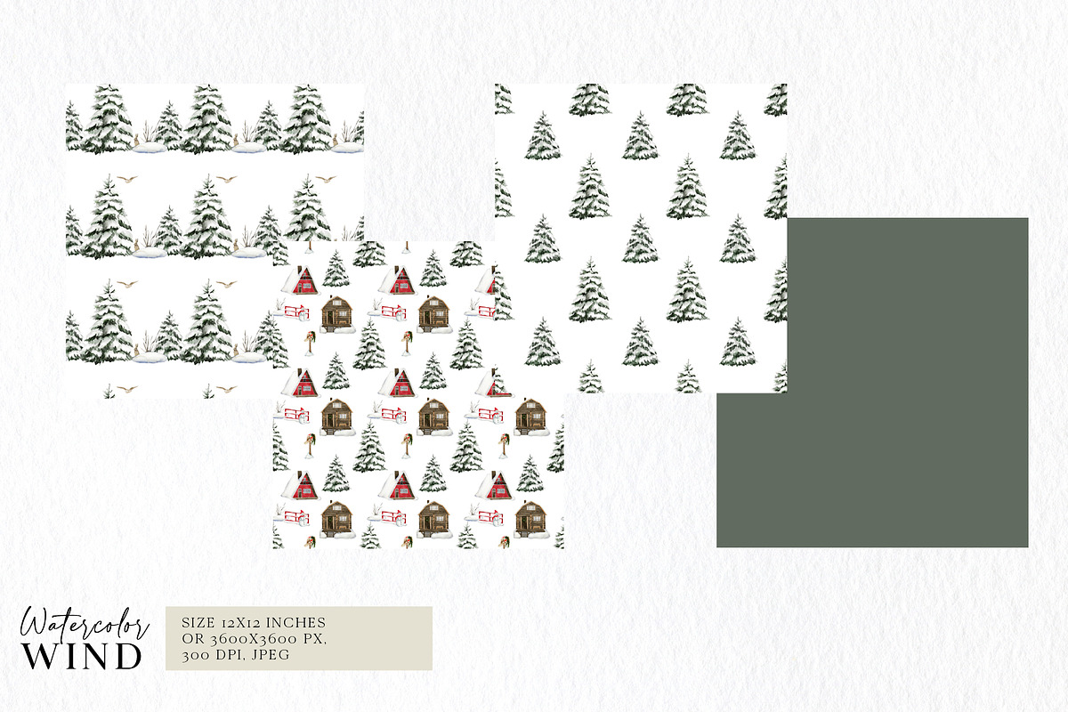 Christmas Forest Cabin Clipart, an Illustration by Ksenia Shmakova (Photo 10 of 13)