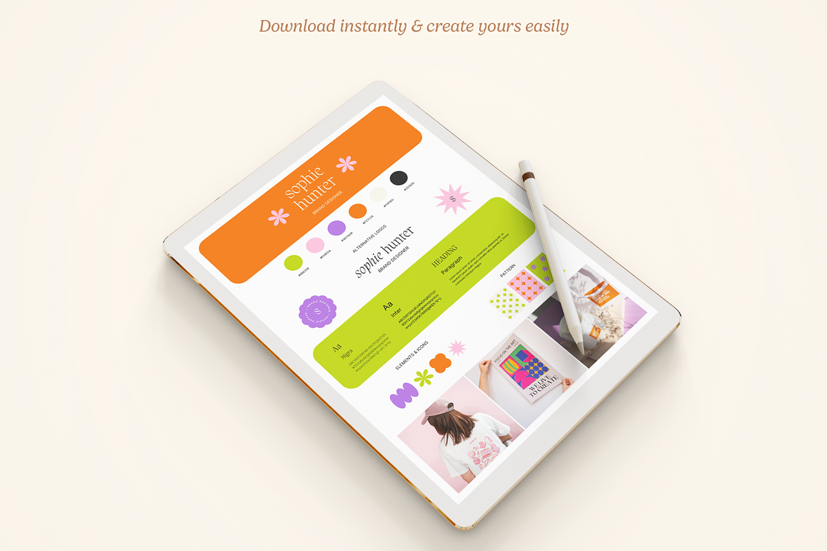 Vibrant Brand Board, a Branding & Logo Template by Creatif Foundry (Photo 5 of 6)