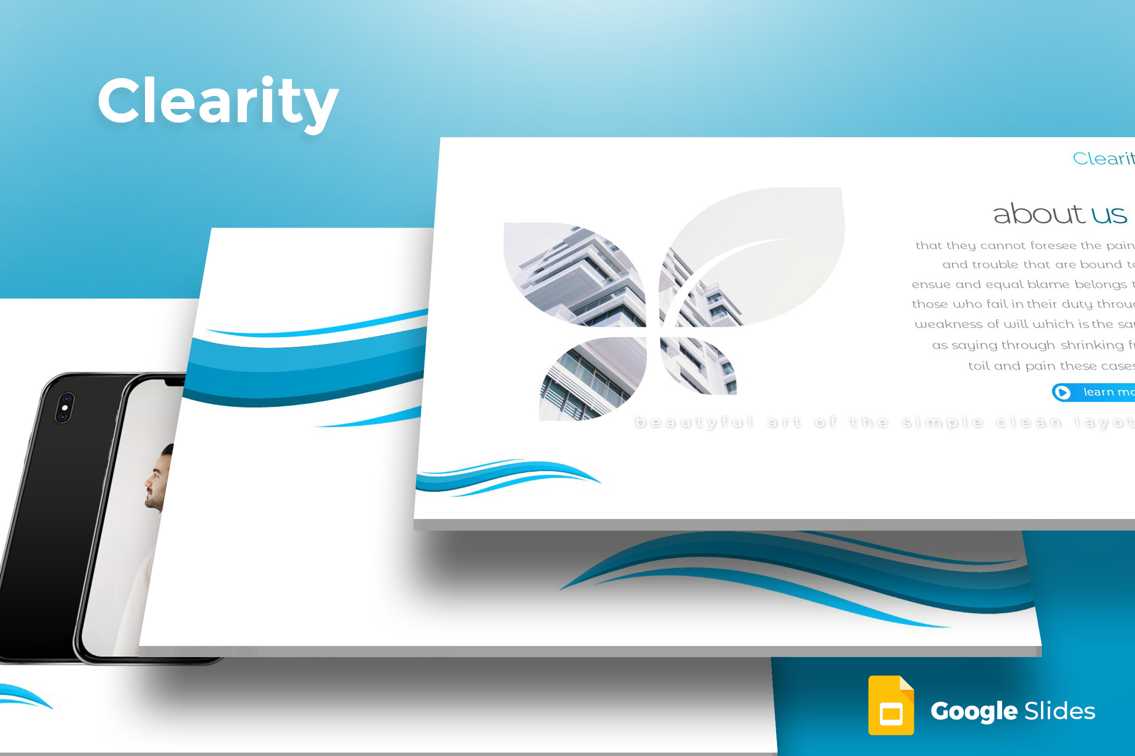 Clearity - Google Slides Template, a Presentation Template by AQR Studio