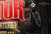 Light Sign Motorcycles Mockup, a Mockup by MDG (Thumbnail 7 of 8)