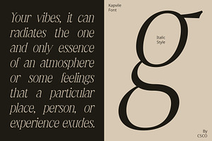 Kapvile Elegant Font